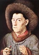 EYCK, Jan van Portrait of a Man with Carnation re Germany oil painting reproduction
